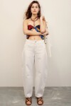 JEAN BARREL WHITE Blanco