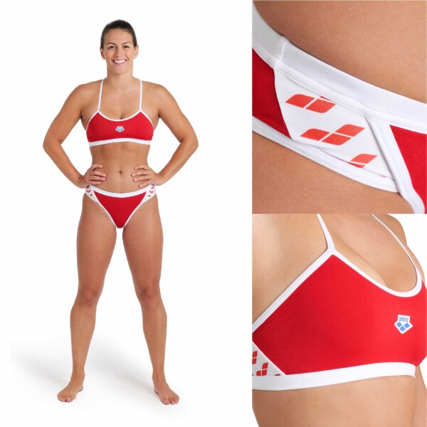 Malla De Entrenamiento Para Mujer Arena Women's Arena Icons Bikini Cross Back Solid Rojo