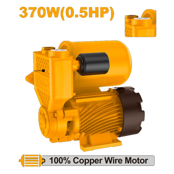 BOMBA PERIFERICA AUTOCEBANTE 0.5HP 370W C/TANQUE 2L PRESION 32M CAUDAL 35L/MIN M BOMBA PERIFERICA AUTOCEBANTE 0.5HP 370W C/TANQUE 2L PRESION 32M CAUDAL 35L/MIN M