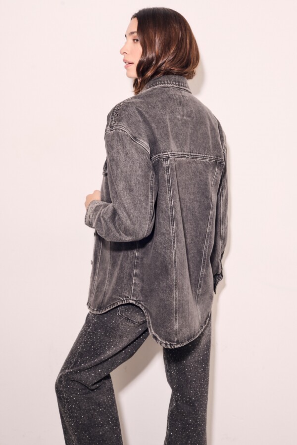 Sobrecamisa Tachas Gris