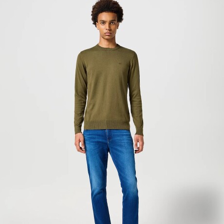 Buzo Wrangler de Hombre - KNIT SWEATER - 112357202IVYGREEN ELD