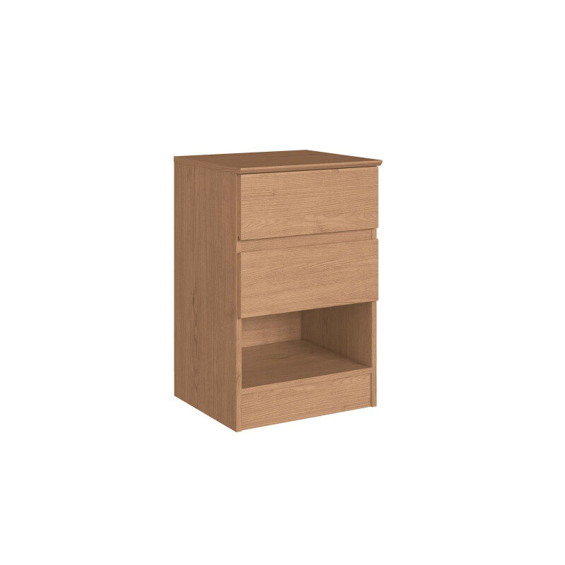 Mesa de luz Aurora 2 Cajones color ANGELIN color ANGELINE