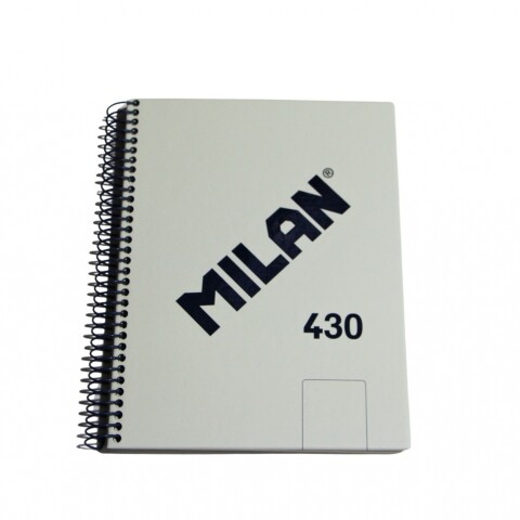 CUADERNO MILAN CON ESPIRAL TAMAÑO A5 LISO DE 80 HOJAS COLOR CREMA CUADERNO MILAN CON ESPIRAL TAMAÑO A5 LISO DE 80 HOJAS COLOR CREMA