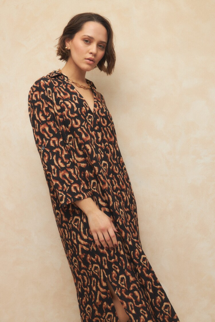 VESTIDO CANNING PRINT Animal Print