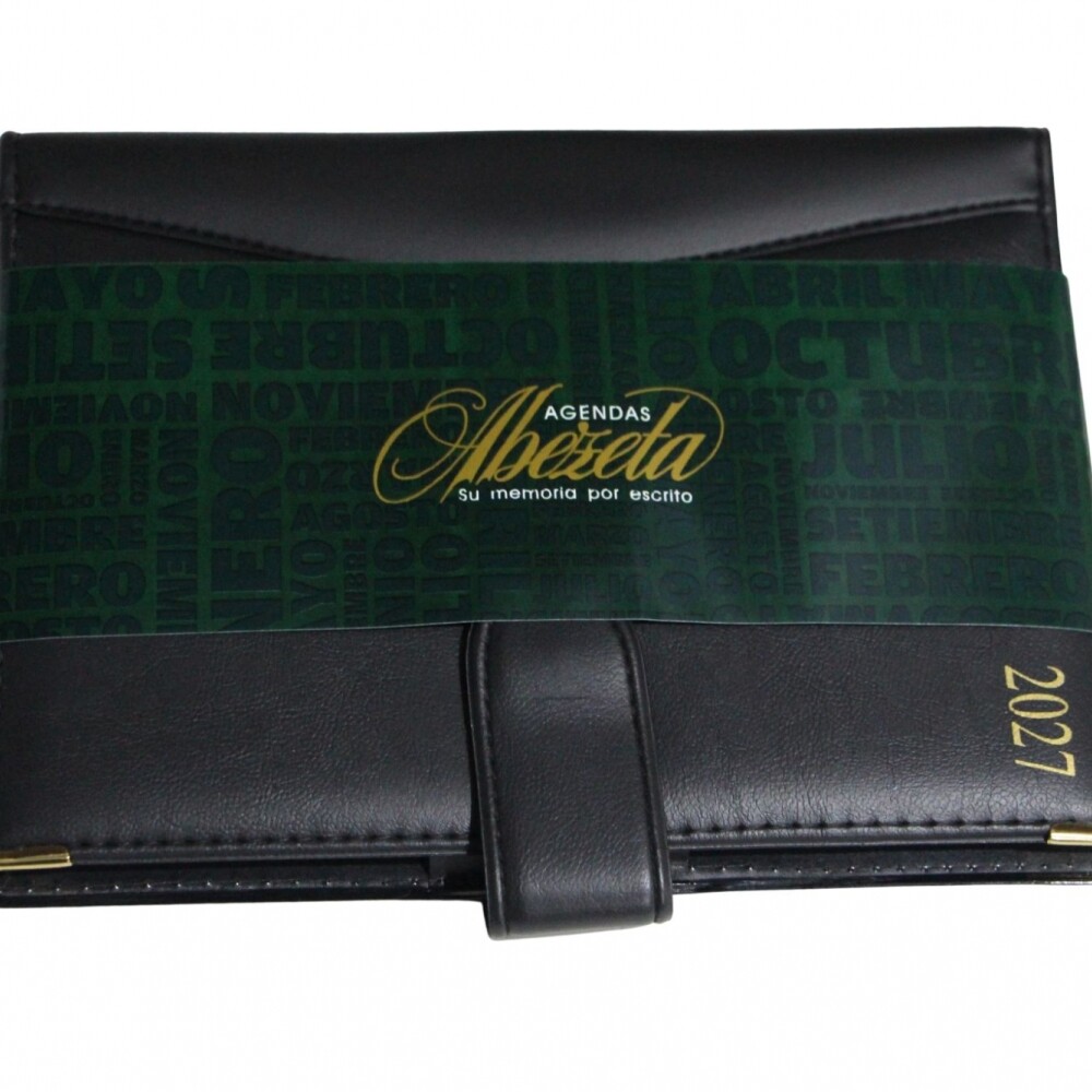 AGENDA ABEZETA 203 CP CLASSIC TAPA COSIDA Y PRESILLA TAPA NEGRO Y NEGRO