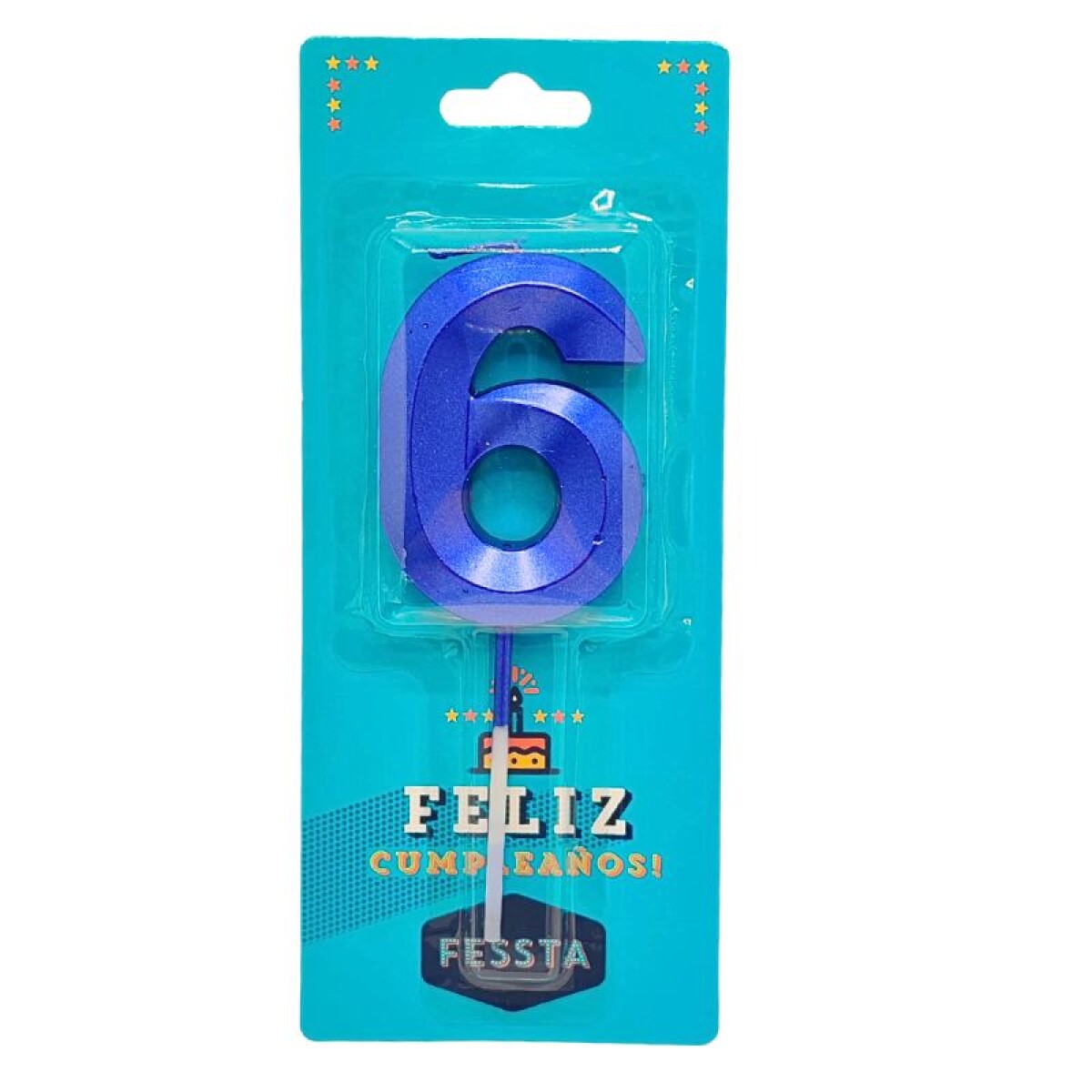 Vela Número 3D Grande Azul - SEIS 