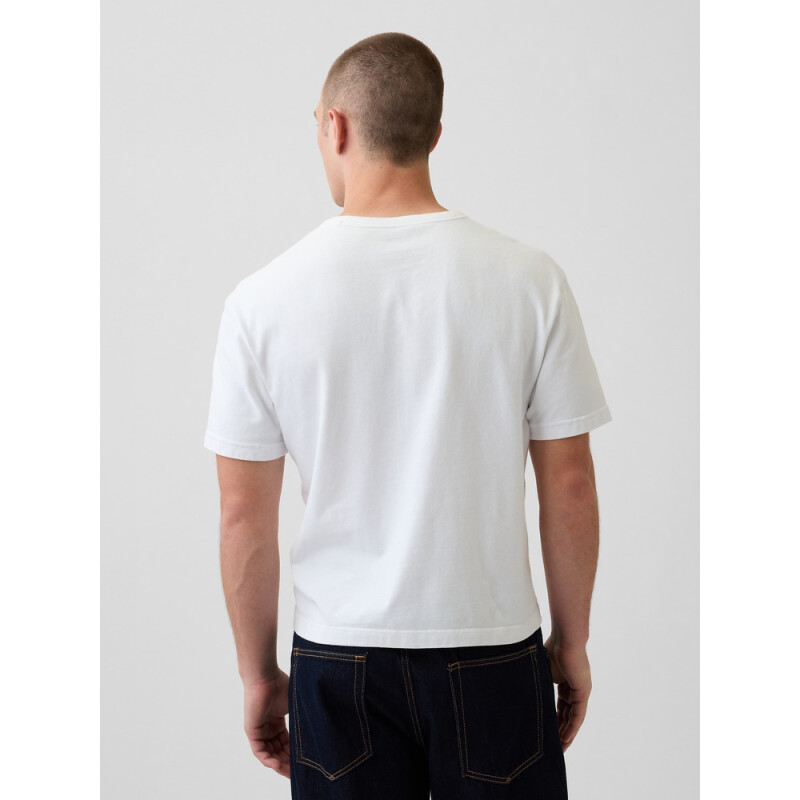 SS HVY SOFT CROPPED T OPTIC WHITE