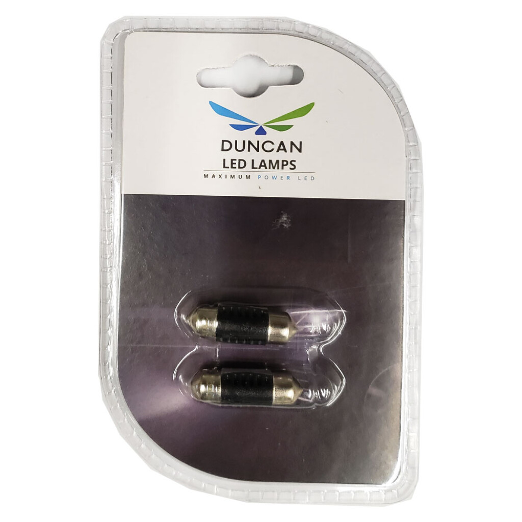 LAMPARA - T10X31 LED BLANCO BLISTER X2 DUNCAN