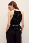 TOP HALTER GEO Negro