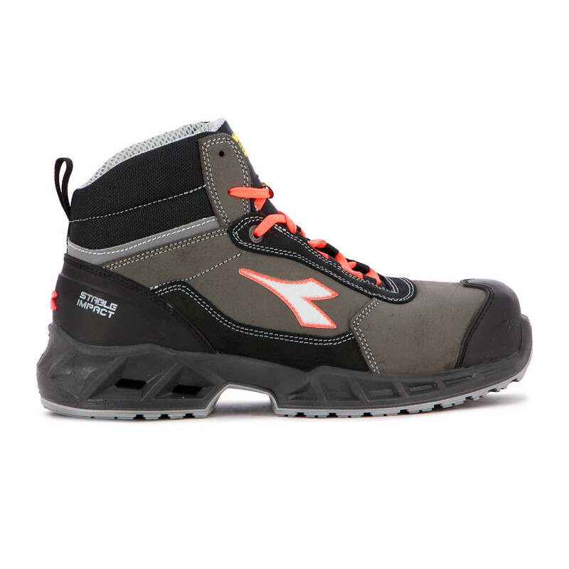 Bota Diadora Utility Hombre Negro-rojo