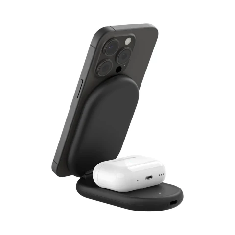 Belkin Cargador inalámbrico plegable 2 en 1 Black Belkin Cargador inalámbrico plegable 2 en 1 Black