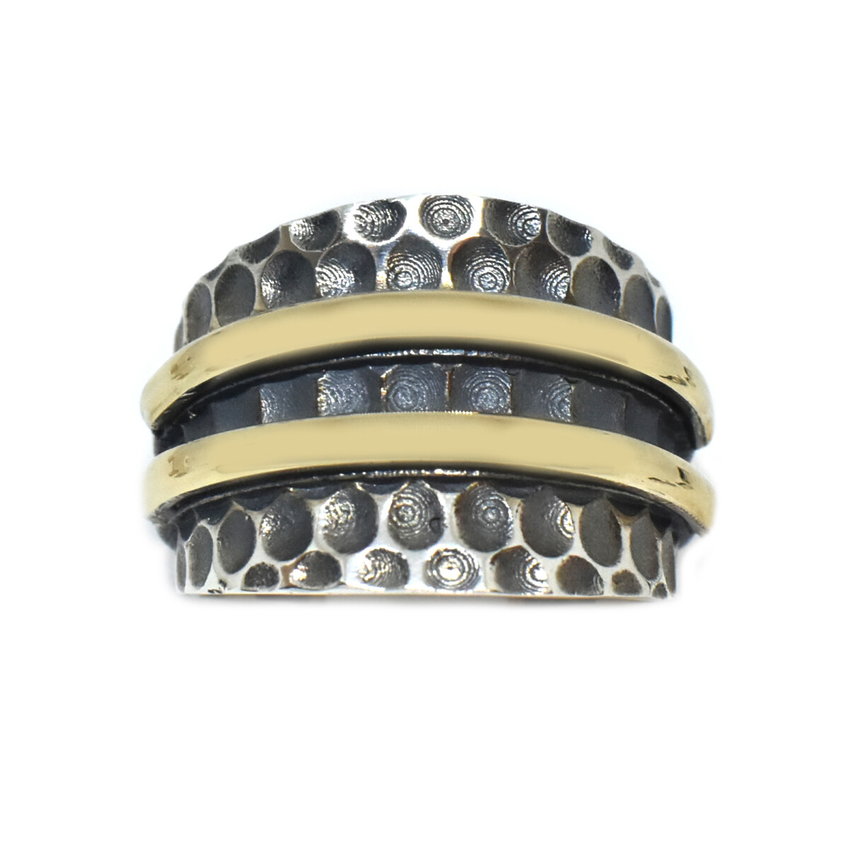 Anillo en Oro y Plata 925 