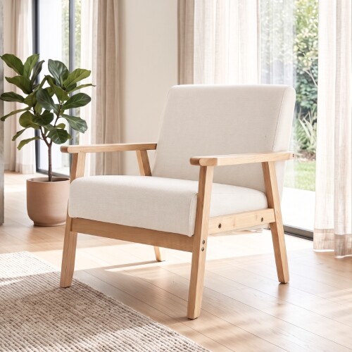 Butaca Poltrona Nórdica Madera natural - Lyon Butaca Poltrona Nórdica Madera natural - Lyon