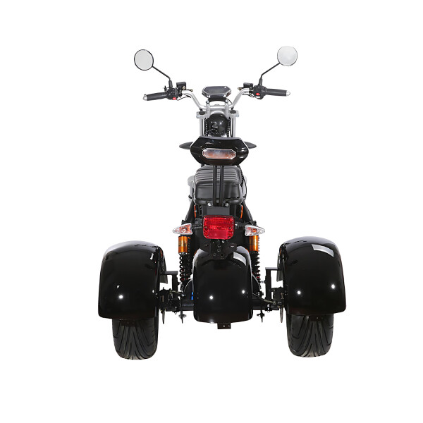 Moto Triciclo Electrico Gogreen Trike 2000W 20Ah 40km Bateri Variante Color Negro