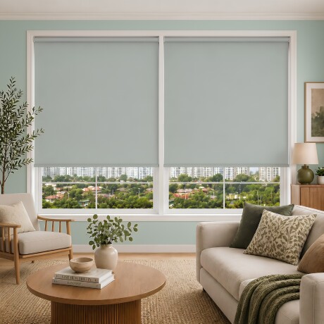 SET x2 cortina roller blackout 160 x 200 GRIS