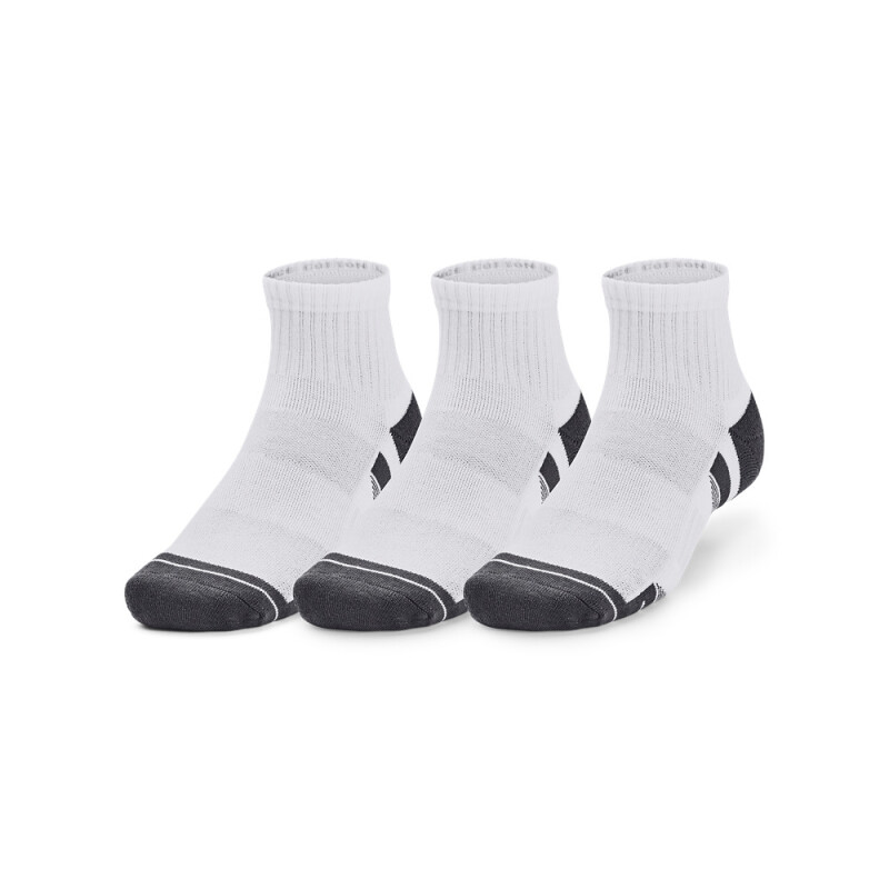 UA Performance Cotton 3p Qtr WHT-100