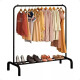Perchero De Metal Organizador De Ropa Negro