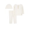 Primera Muda Carters tres piezas Remera botones Blanca Elefante