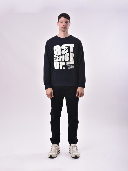 BUZO STREET AZUL OSCURO