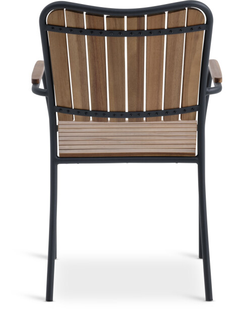 Silla apilable BASTRUP madera dura/negro Silla apilable BASTRUP madera dura/negro