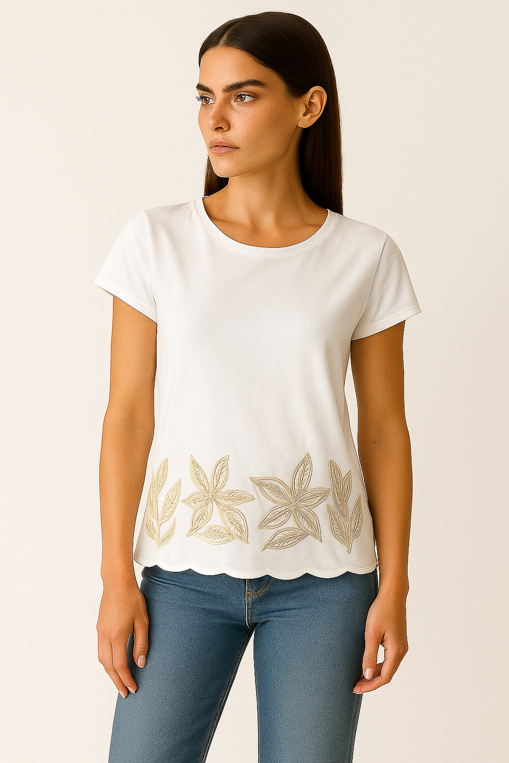 Blusa Plassen Blanco
