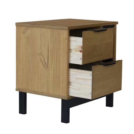 Mesa de luz 2 cajones madera maciza Mesa de luz 2 cajones madera maciza