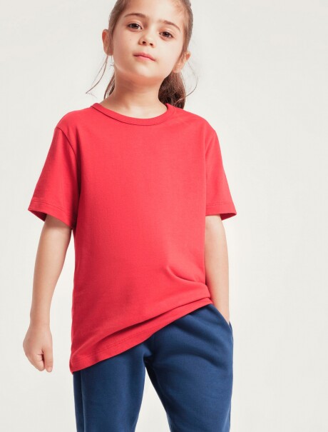 CAMISETA BÁSICA INFANTIL ROJO