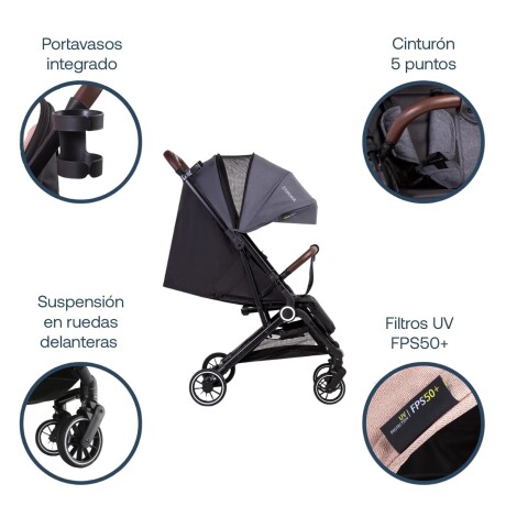 Coche Compacto de Viaje Micro Bebesit - Gris Coche Compacto de Viaje Micro Bebesit - Gris