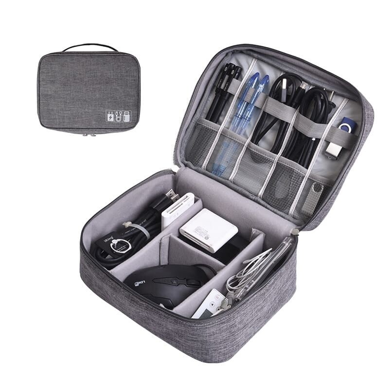 Organizador de Accesorios Electrónicos G gris