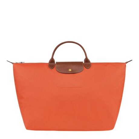 Longchamp -Bolso de viaje Longchamp plegable con cierre y asa corta, Le pliage Naranja