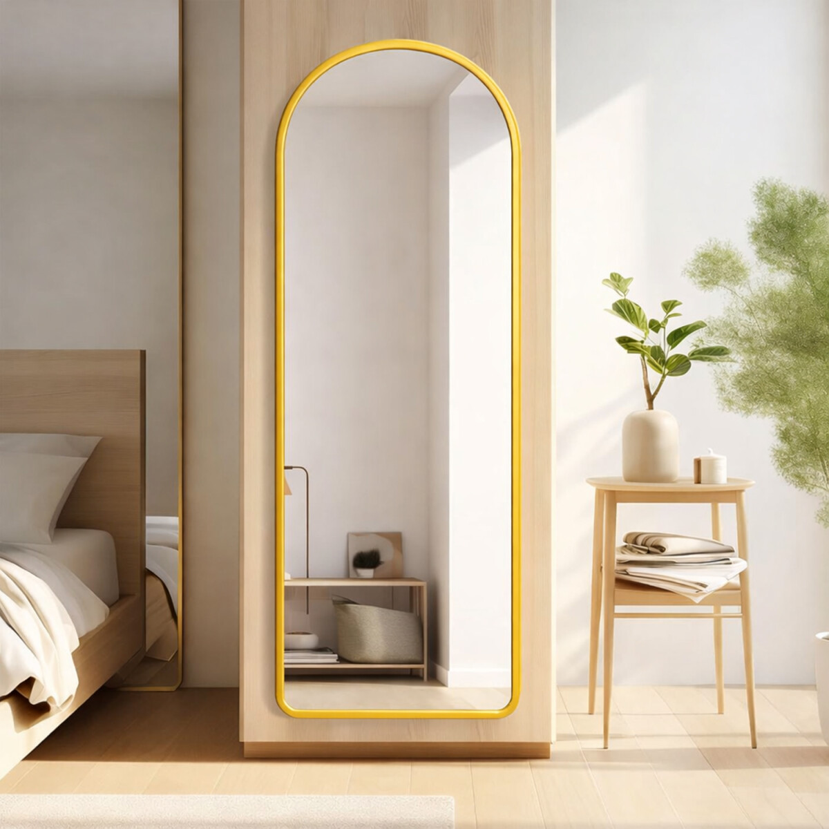 Espejo Arco De Pie Cuerpo Entero Fm04 50 X 150 Cm - DORADO 