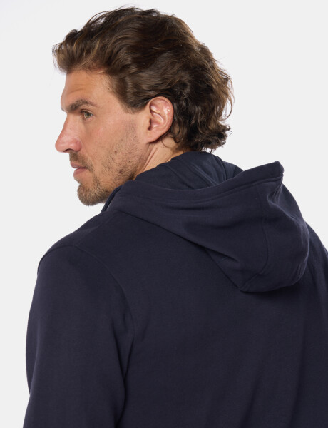 CANGURO DE FELPA MEDIO CIERRE Azul