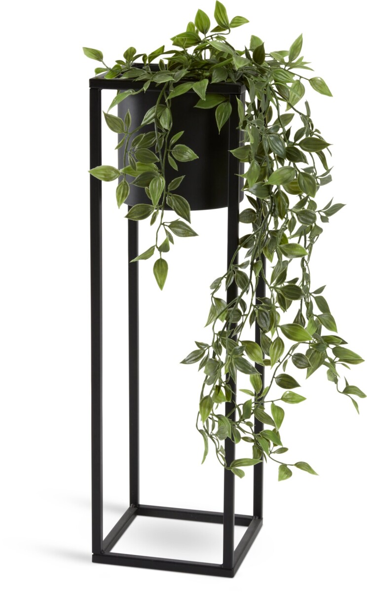 Maceta DETLEF A15xL15xA50cm negro 