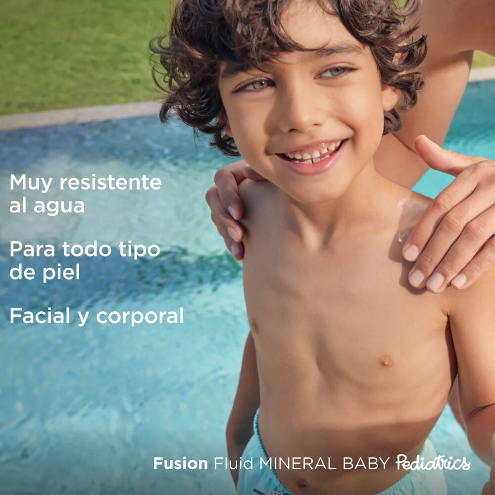 Protector Solar Corporal Infantil FOTOPROTECTOR Fusion Fluid Mineral Baby Pediatrics SPF50 50ml