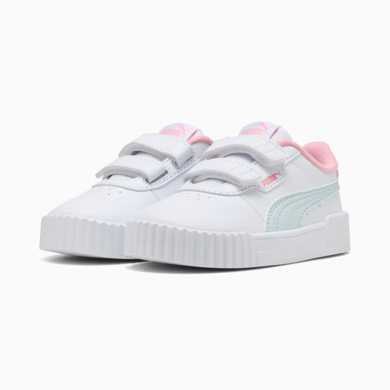 Championes PUMA Carina 3.0 V Niños 401480 11 Blanco-celeste