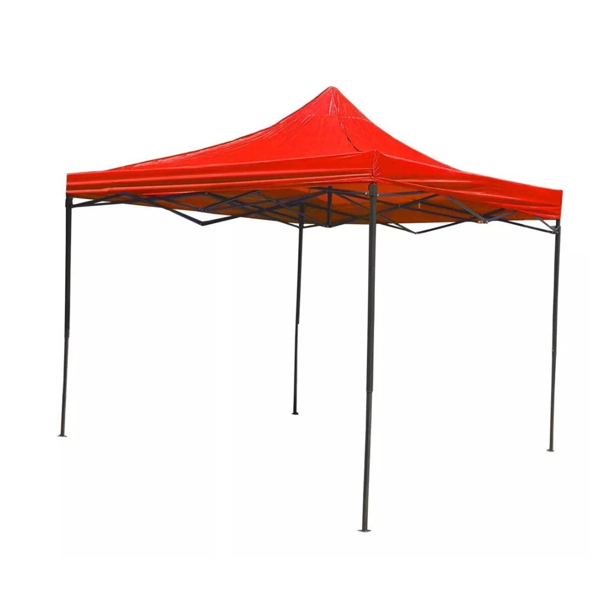 Gazebo Toldo Martillado Azul 3X3MT Metal Plegable Camping - ROJO 