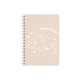 Cuaderno espiral animales A6 beige
