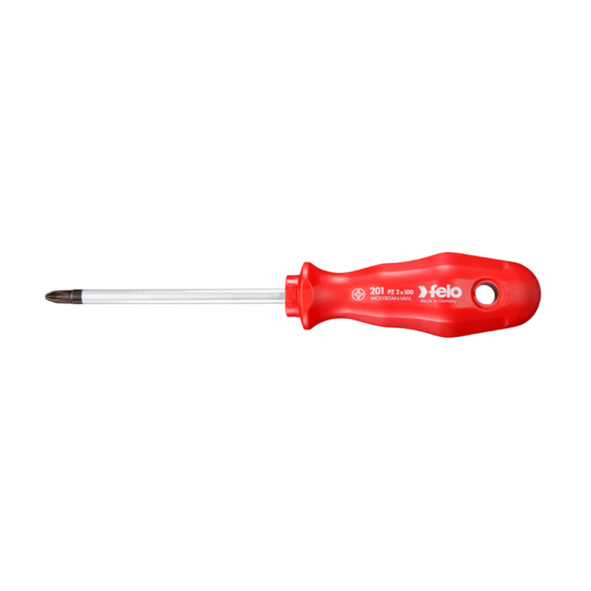 Destornillador rojo Pozidriv N°2X100mm - FE6533 