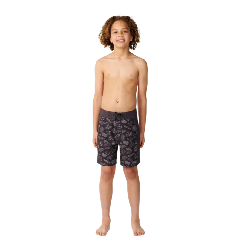 Boardshort Rip Curl Surf Shack Elasto Niño - Negro Boardshort Rip Curl Surf Shack Elasto Niño - Negro