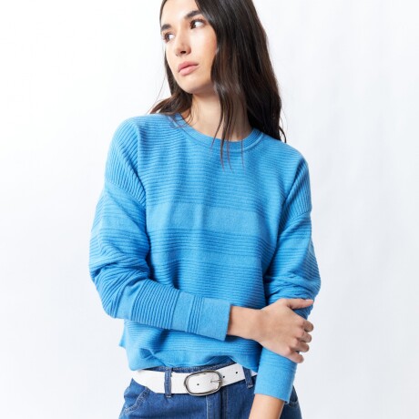 SWEATER ROSA Azul Marino