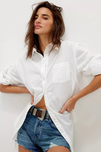 SABINE TAILORED SHIRT Marfil