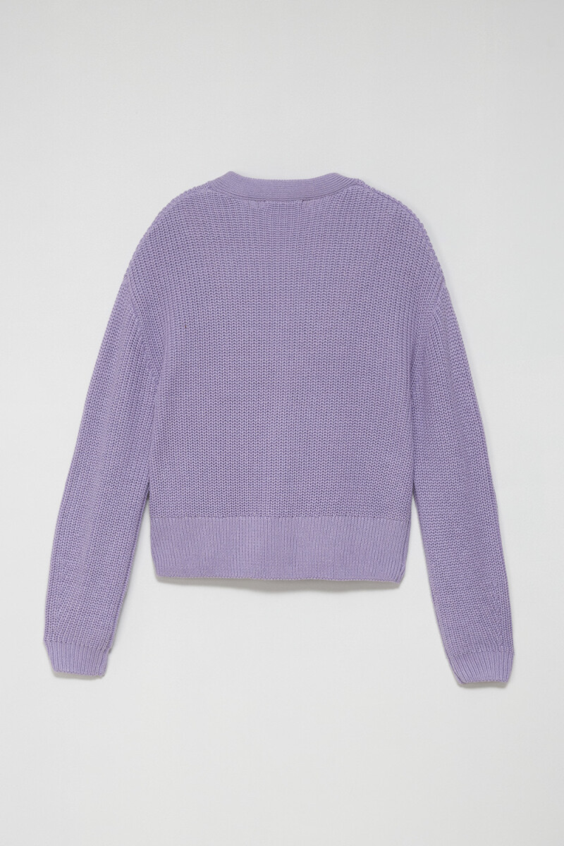Cardigan de punto Lavanda