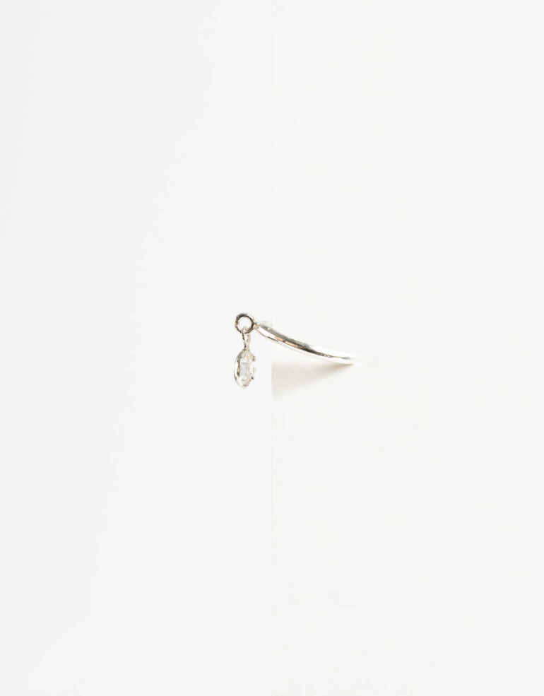 Bijou Cuff Strass Earcuff Con Cubic - Plateado