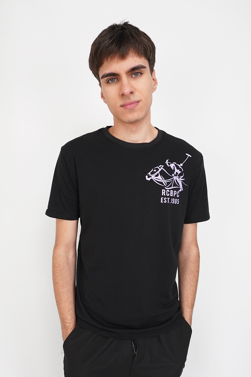 Remera Manga Corta Negro