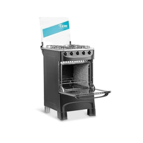 Cocina a gas de 4 hornallas TEM Mastercook Negra Cocina a gas de 4 hornallas TEM Mastercook Negra