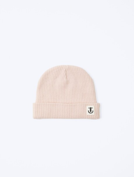 GORRO DE PUNTO UNISEX INFANTIL ROSADO