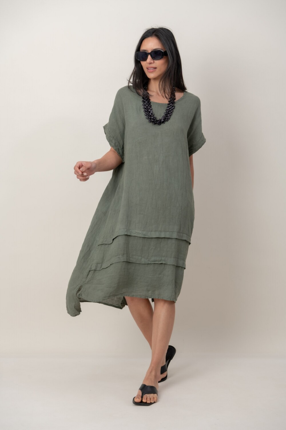 VESTIDO ENKI Verde Seco