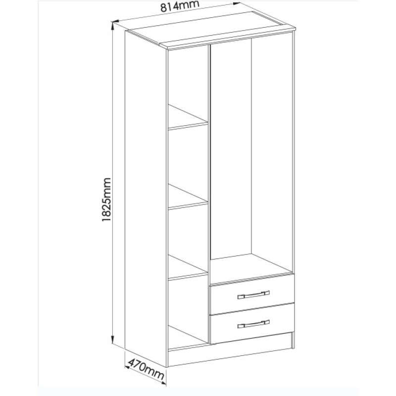 Ropero – Armario de 3 Puertas MOSCÚ PISTACHO