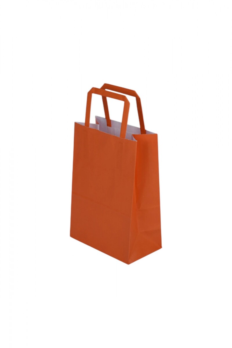 Bolsa lisa acuario 14x08x20 cm - NARANJA 
