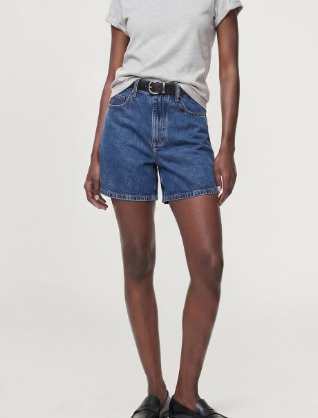 SHORT DE JEAN TIRO ALTO AZUL